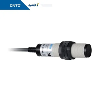 سنسور نوری قطر 18mm فاصله دید 30cm (قابل تنظیم) خروجی PNP نوع دیفیوزر
