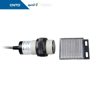 سنسور نوری قطر 30mm فاصله دید 4m خروجی PNP نوع رفلکتوری